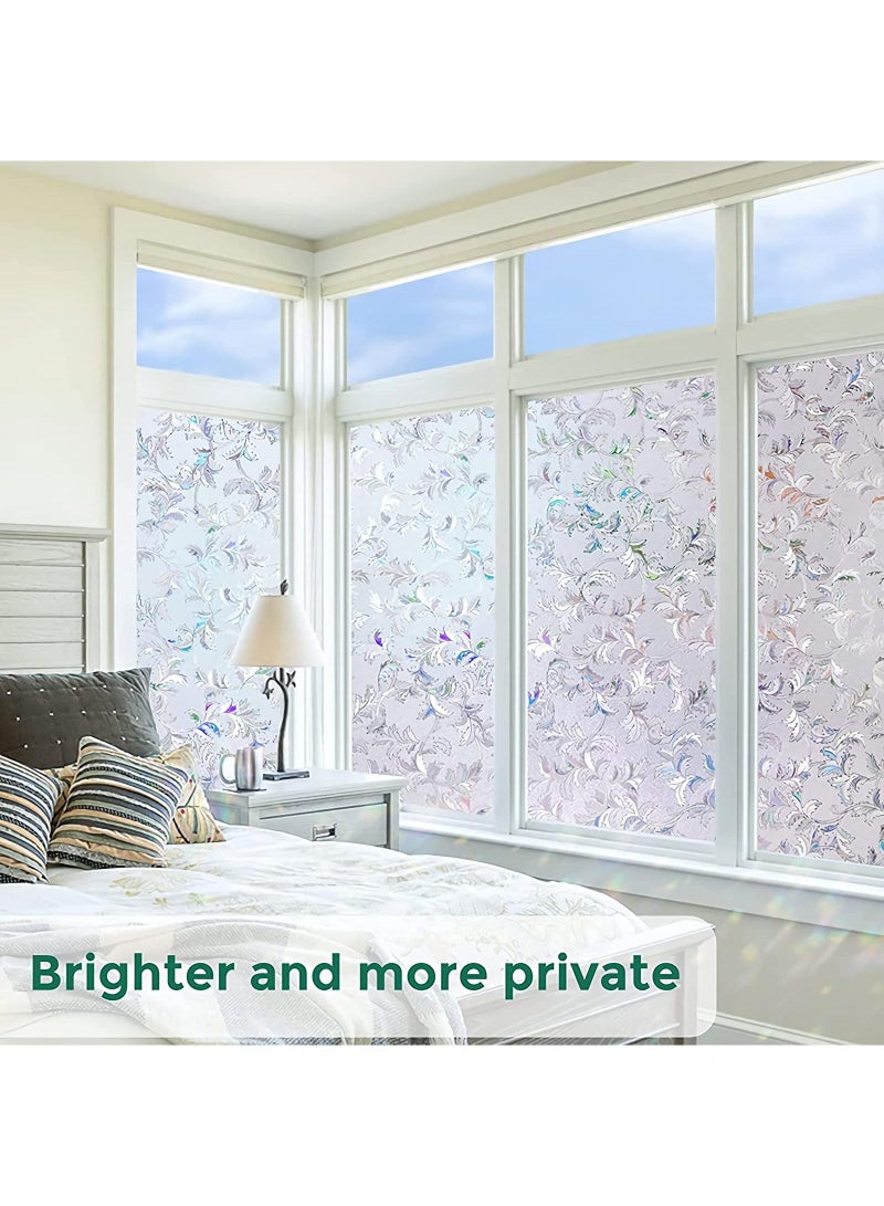 Sweet seven فيلم نافذة خصوصية فاخرة | تغطية زخرفية من الزجاج الملون | لاصق ثابت غير لاصق | سهل التركيب | الخصوصية والأناقة لنوافذك | الحجم: 60 × 200 سم - Image 5