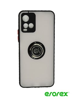 erorex Protective Case Cover For Vivo Y32 With Magnetic Ring Holder Black 