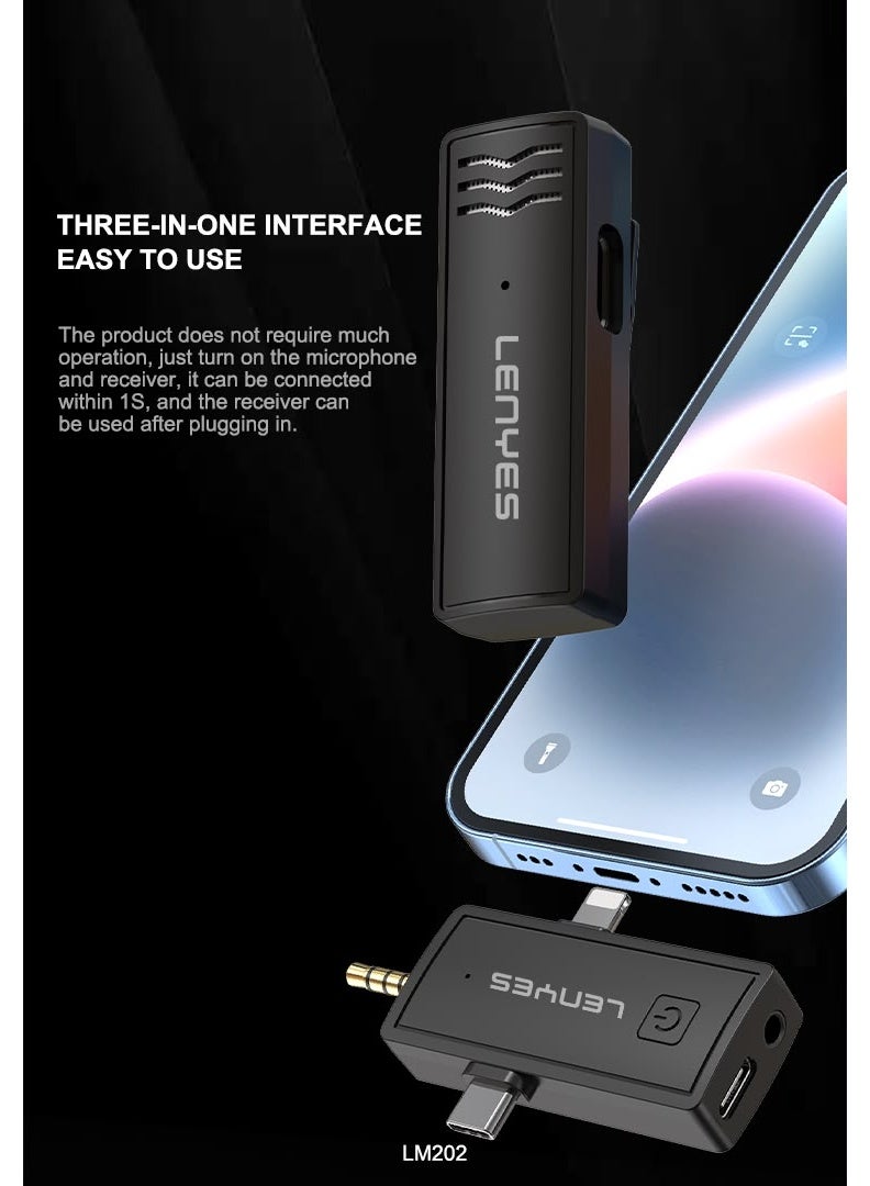 LENYES LM202 Wireless Radio Microphone - Image 2