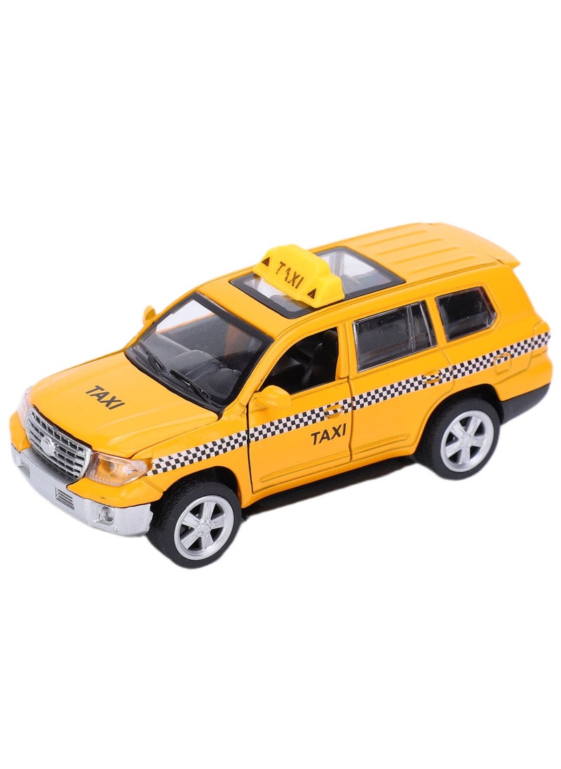 Velaurs - 1:32 Alloy Taxi Simulation Car Model Music Toy - Image 1