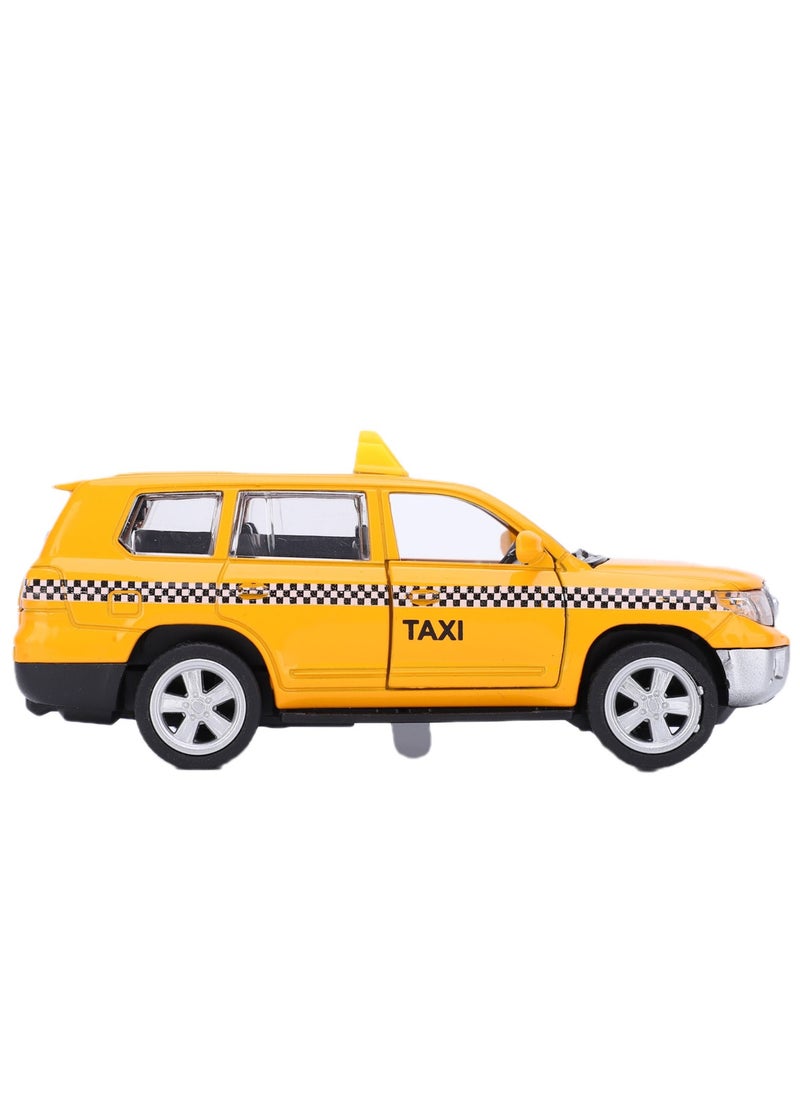 Velaurs - 1:32 Alloy Taxi Simulation Car Model Music Toy - Image 1