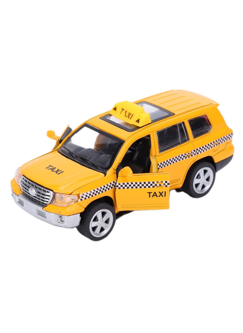 Velaurs - 1:32 Alloy Taxi Simulation Car Model Music Toy - Image 1