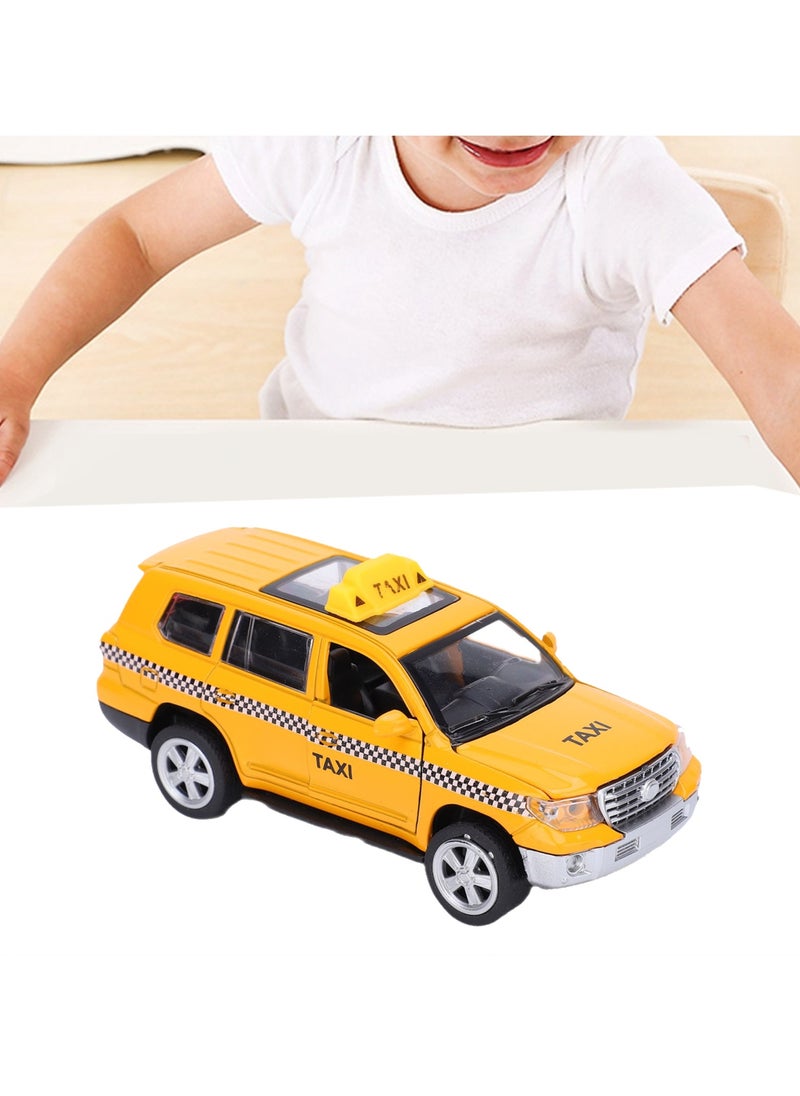 Velaurs - 1:32 Alloy Taxi Simulation Car Model Music Toy - Image 1