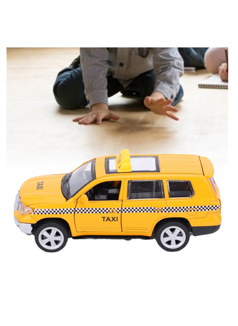 Velaurs - 1:32 Alloy Taxi Simulation Car Model Music Toy - Image 1