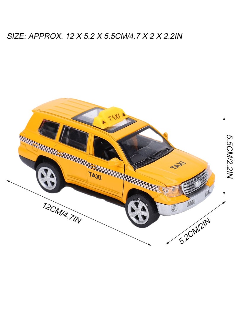 Velaurs - 1:32 Alloy Taxi Simulation Car Model Music Toy - Image 1