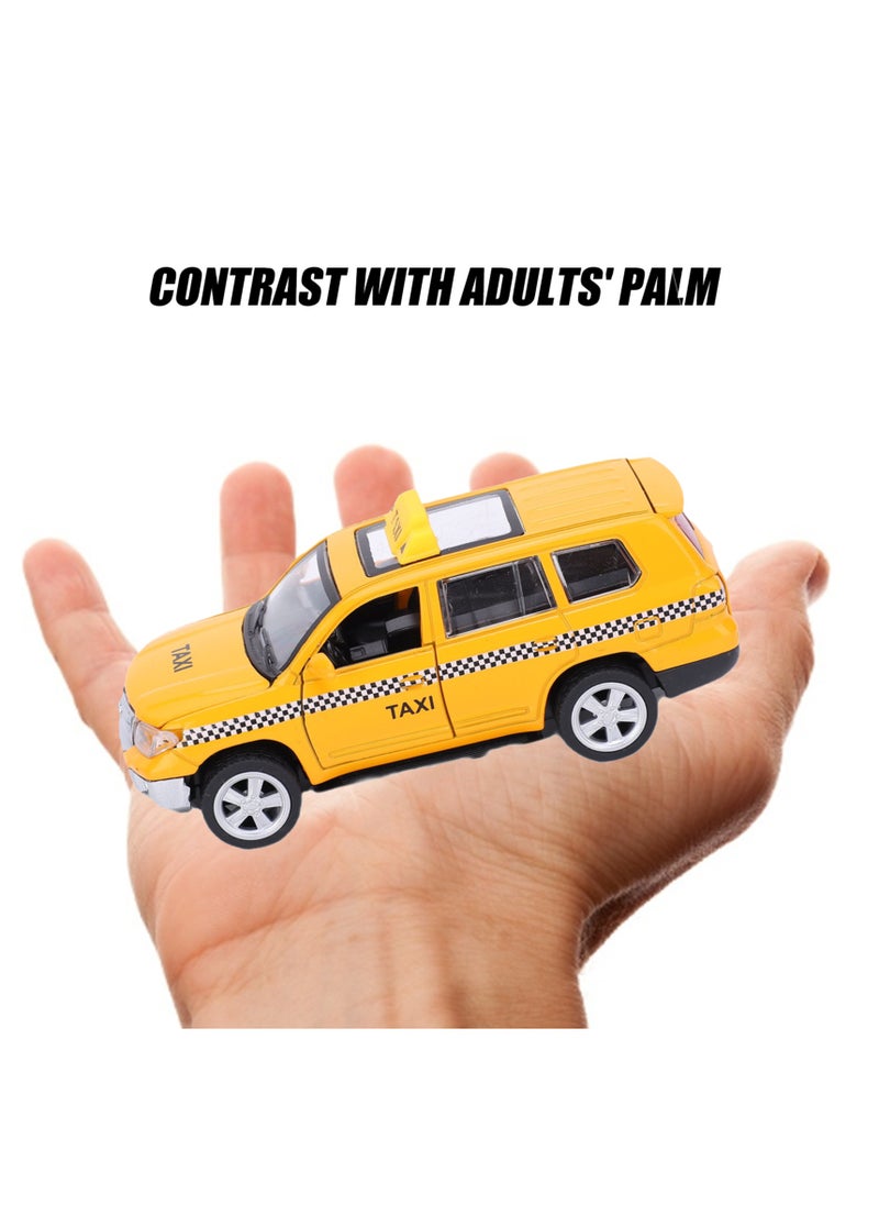 Velaurs - 1:32 Alloy Taxi Simulation Car Model Music Toy - Image 1