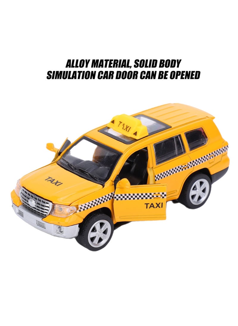 Velaurs - 1:32 Alloy Taxi Simulation Car Model Music Toy - Image 1