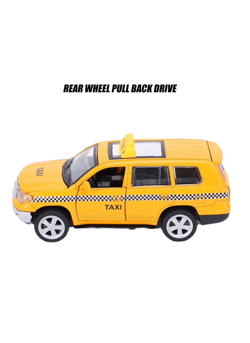 Velaurs - 1:32 Alloy Taxi Simulation Car Model Music Toy - Image 1