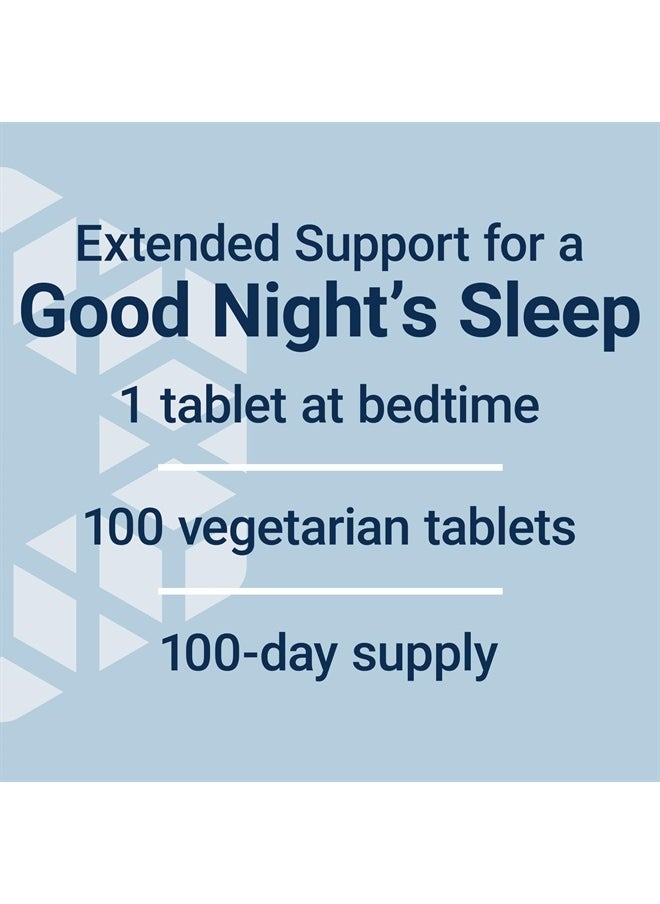 Life Extension - Melatonin 6 Hour Timed Release, 300 mcg, Extended-Release Formula for Gentle Sleep Support, Healthy circadian Rhythms, Cellular Defense, Gluten-Free, Non-GMO, Vegetarian, 100 Tablets - Image 1