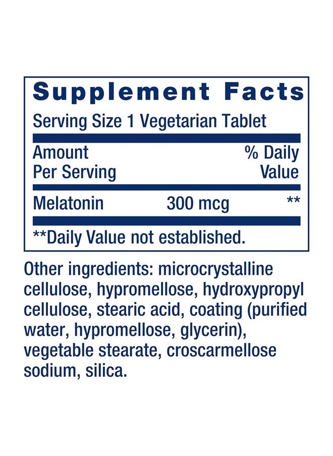 Life Extension - Melatonin 6 Hour Timed Release, 300 mcg, Extended-Release Formula for Gentle Sleep Support, Healthy circadian Rhythms, Cellular Defense, Gluten-Free, Non-GMO, Vegetarian, 100 Tablets - Image 1