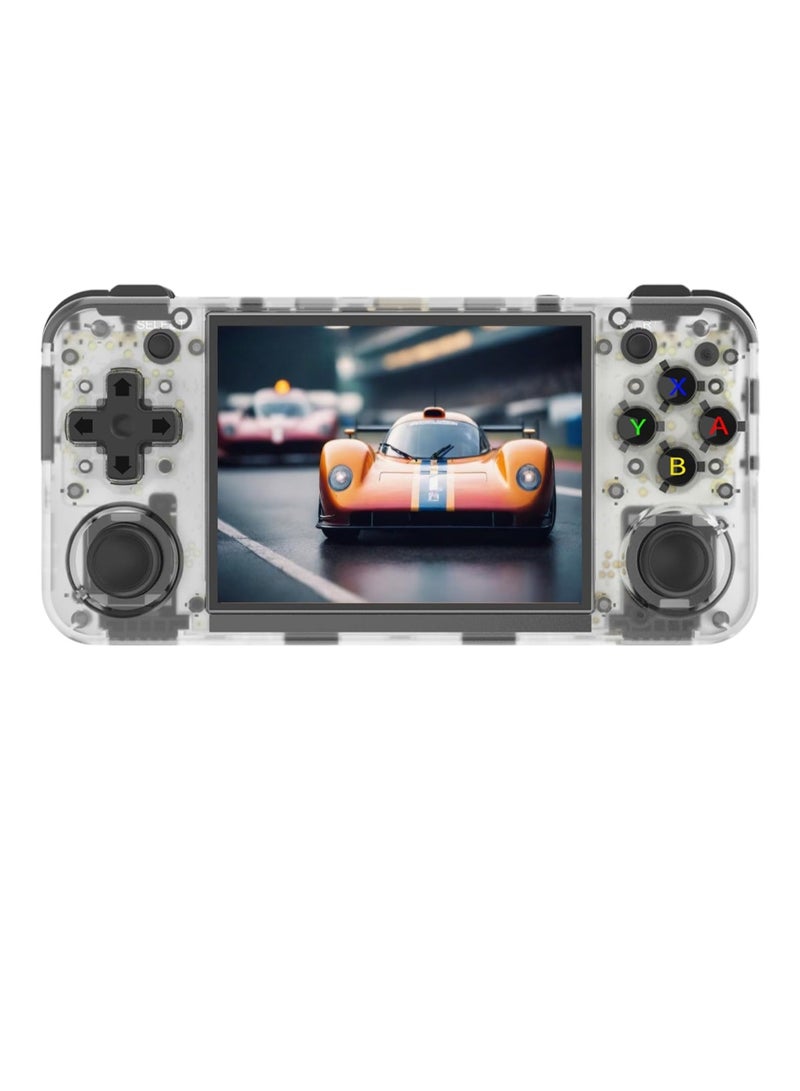 وحدة تحكم ألعاب كلاسيكية، لوحة ألعاب محمولة بشاشة عالية الدقة كبيرة، آلة ألعاب خفيفة الوزن وقابلة للحمل، وحدة تحكم ألعاب فيديو متينة مع عصا تحكم مزدوجة، (قطعة واحدة، أبيض) - Image 1