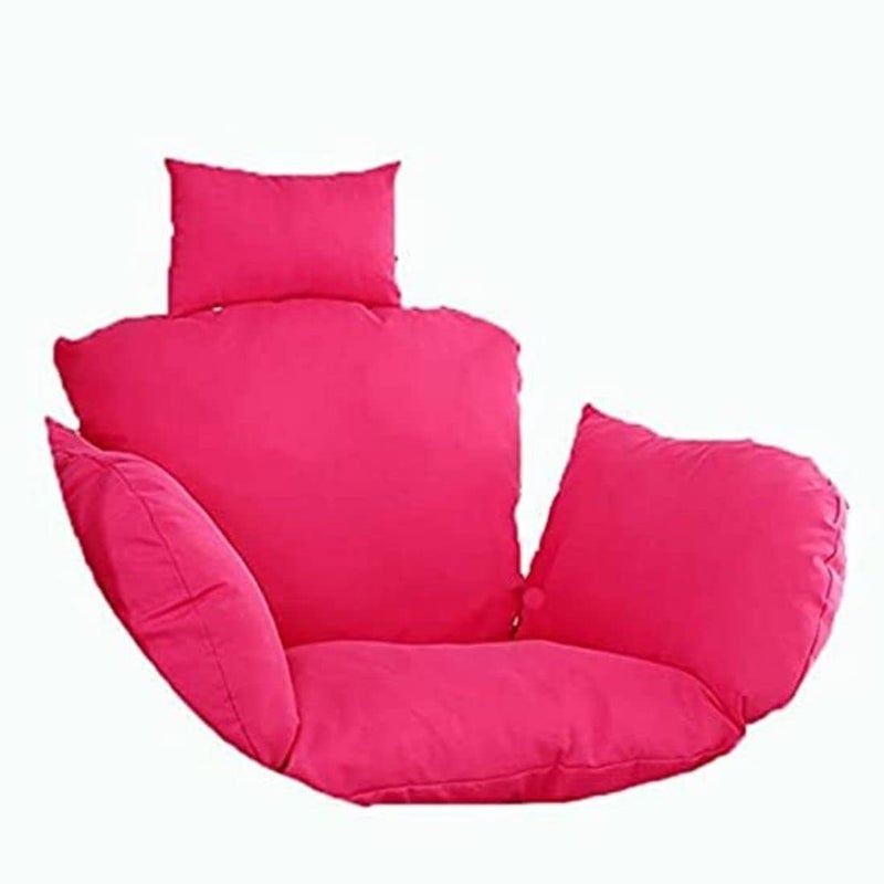 ANAND INDIA GROUPS Polyester Hammock Designer Cushion for Hanging Basket Swing Chair for Outdoor Egg Swing ChairGarden Swing Seat Padded Pillow Cushion Pink