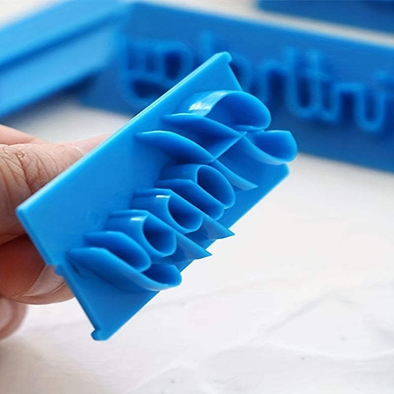 6 Pcs Alphabet Cake Press Mold Kitchen Baking Birthday Decoration Tool - Image 4