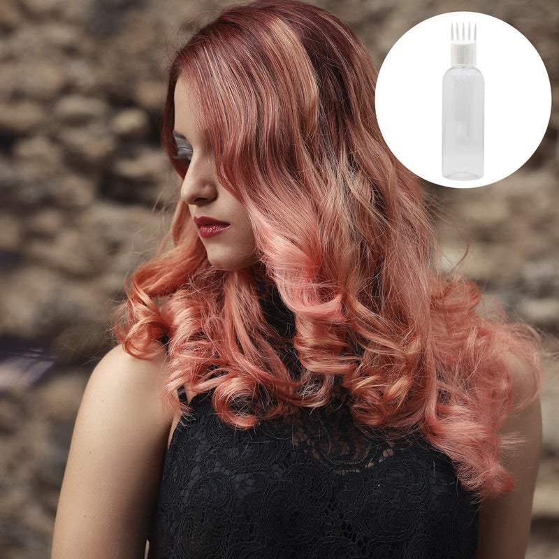 PHARCOS Hair Root Applicator (White) with Classic Transparent Bottle, Flip top Cap, Plug for applying Hair Oil,Shampoos, DIY care and Medicine 100 ml (Pack of 1- Transparent) - Image 3