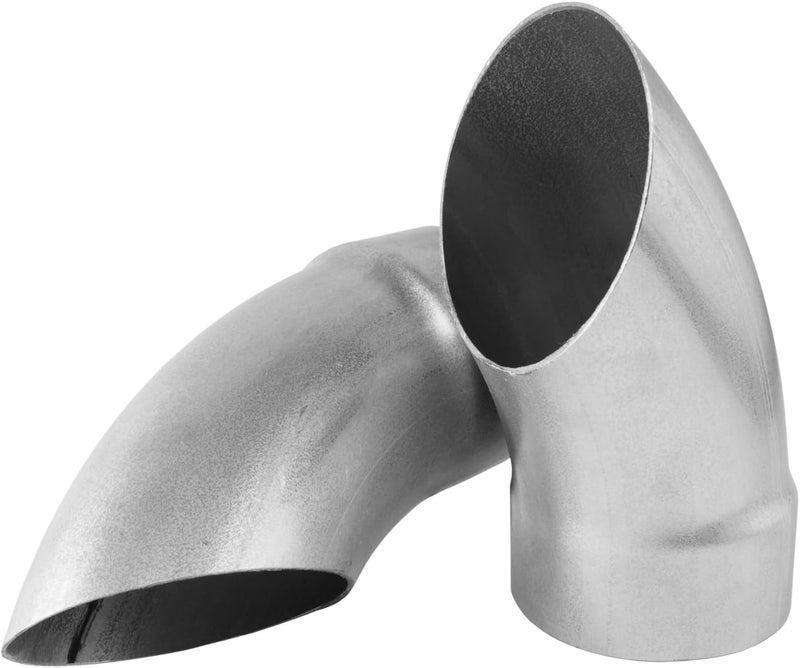 Flowmaster T3030 Muffler Turndown - 3.00 in. Fits 3.00 in. Outlet Scavenger Mufflers - Pair, Gray