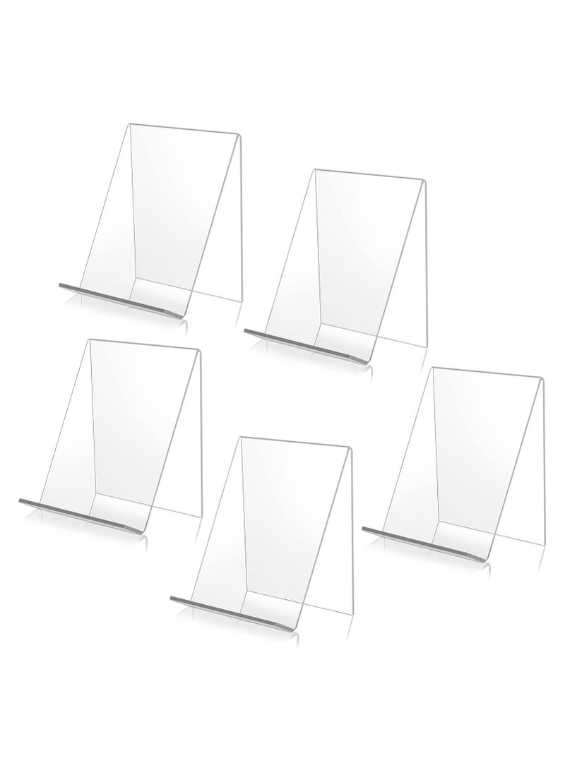 TPGP Acrylic Book Display Stands 5 Pieces Transparent Book Stand Versatile Acrylic Display Stand for Book Display Book Album Picture - Image 1