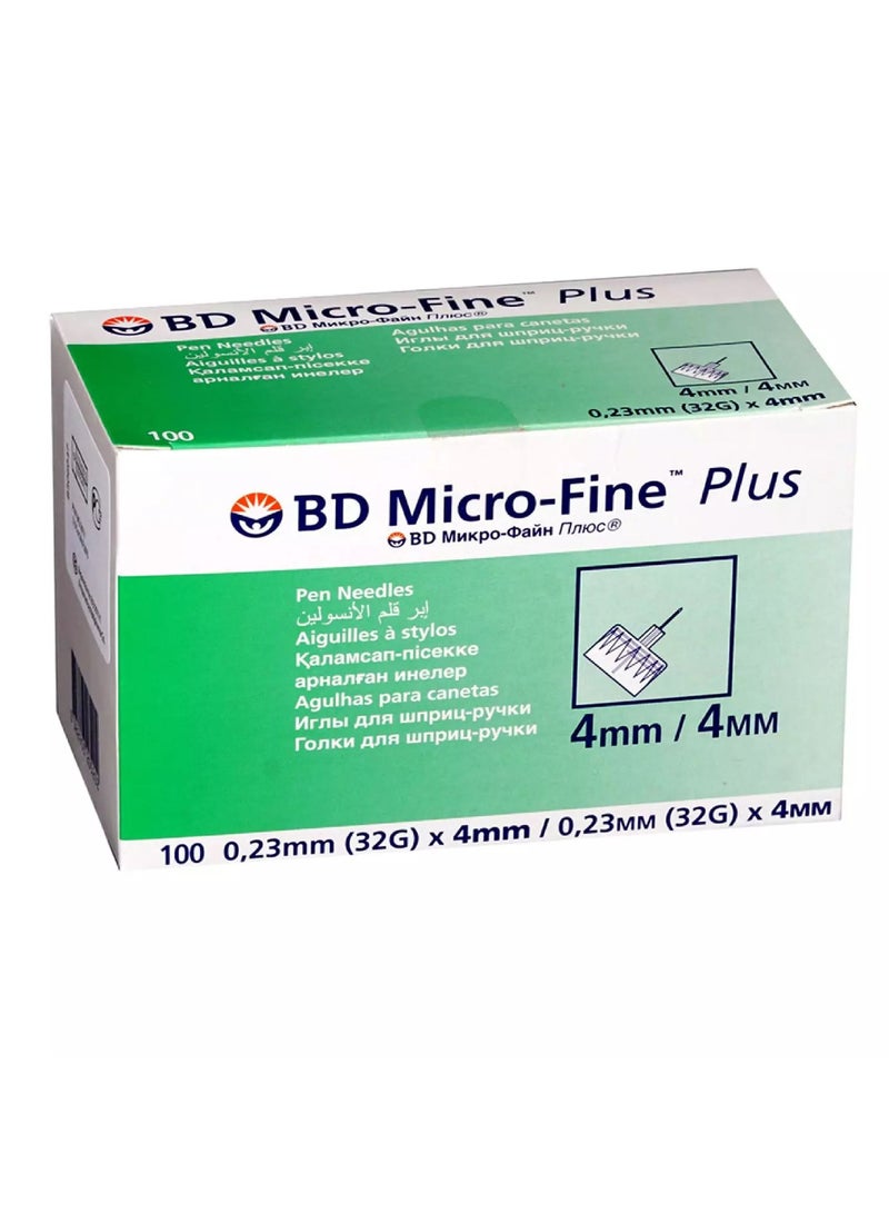 BD Micro-Fine Plus Pen Needle 32gx4mm 100's
