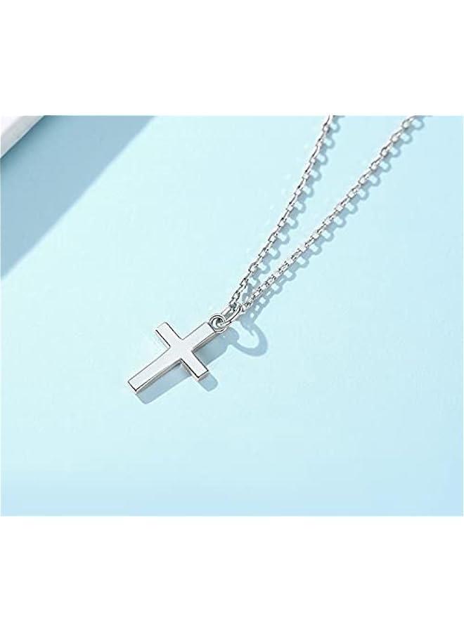 Arabest S925 Sterling Silver Tiny Cross Pendant Necklace for Women Dainty Cross Necklaces Mothers Day Birthday Gifts for Women - Image 3