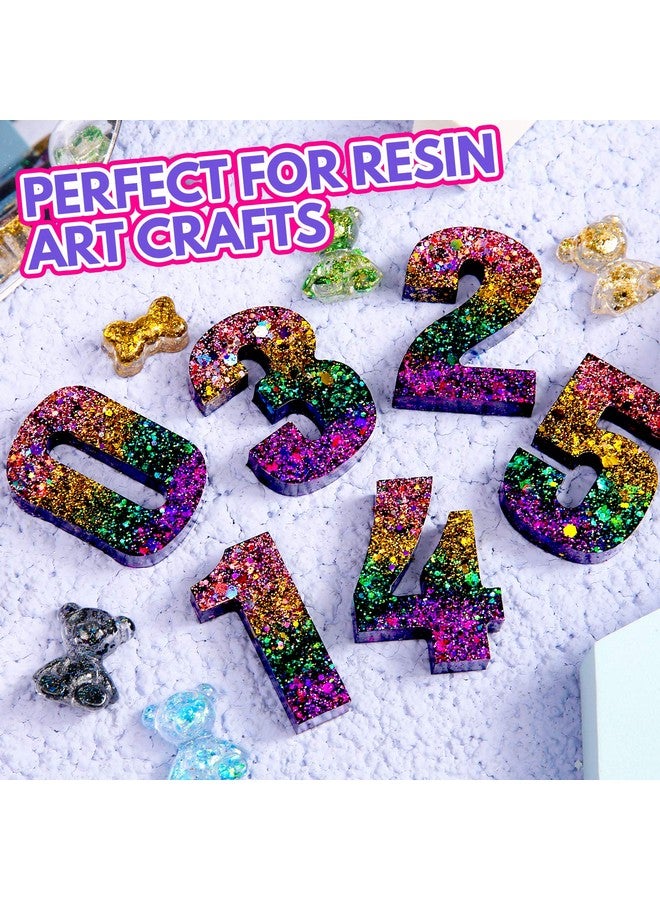 LEOBRO Glitter, Holographic Chunky Glitter, 15 Colors Craft Glitter For Resin, With 5Pcs Mixing Spoon, Glitter For Nail Body, Resin Glitter Flakes For Tumbler Jewelry Arts And Crafts - Image 4
