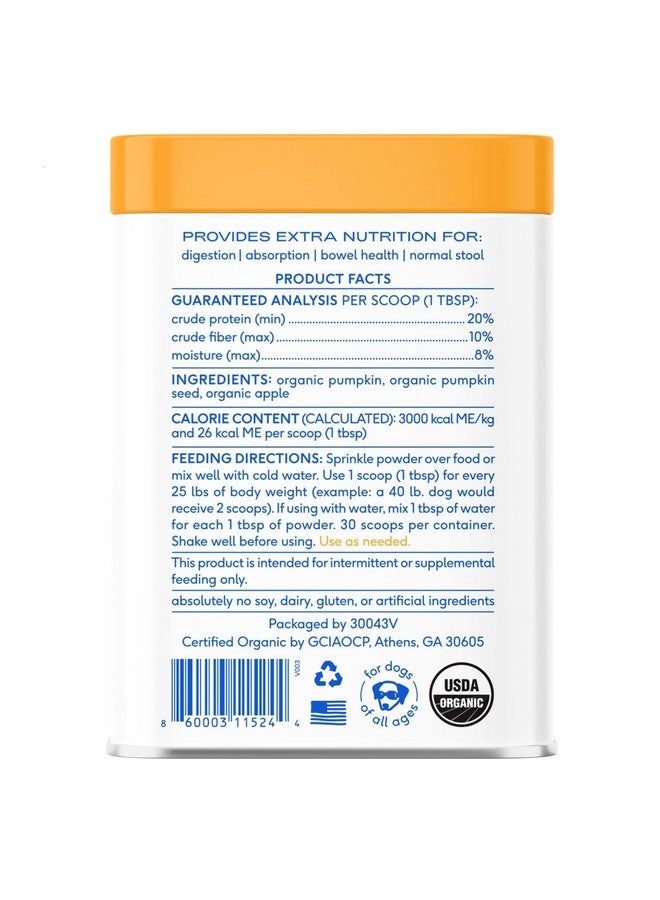 Native Pet Pumpkin for Dogs - Organic Powder Pumpkin Puree Dog Food Toppers -Rich in Fiber Supplement Powder Helps with Digestion, Nutrient Absorption, Diarrhea, Constipation & Upset Stomach-30 Scoops - Image 2