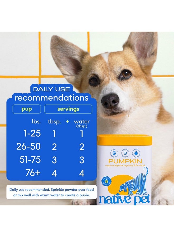 Native Pet Pumpkin for Dogs - Organic Powder Pumpkin Puree Dog Food Toppers -Rich in Fiber Supplement Powder Helps with Digestion, Nutrient Absorption, Diarrhea, Constipation & Upset Stomach-30 Scoops - Image 5