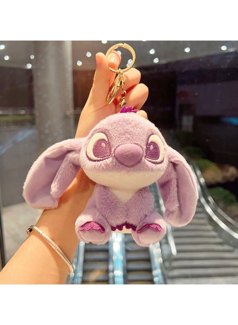 KUYING Plush Cute Stitch Doll Pendant Wholesale Toy Doll Bookbags Cartoon Doll Keychain 