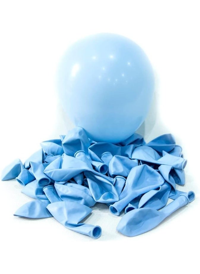 Pastel Latex Macaron Balloons For Baby Shower Wedding Birthday Party Supplies-Blue, 12 inch 40 Pcs - Image 2