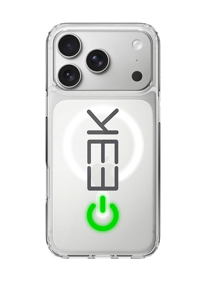 Stylizedd Classic Clear MagSafe Case for iPhone 17 Pro , Hybrid Soft Case Flexible Edges Anti Drop TPU PC Gel Thin Transparent Cover [ Designed for iPhone 17 Pro ] - Geek ON