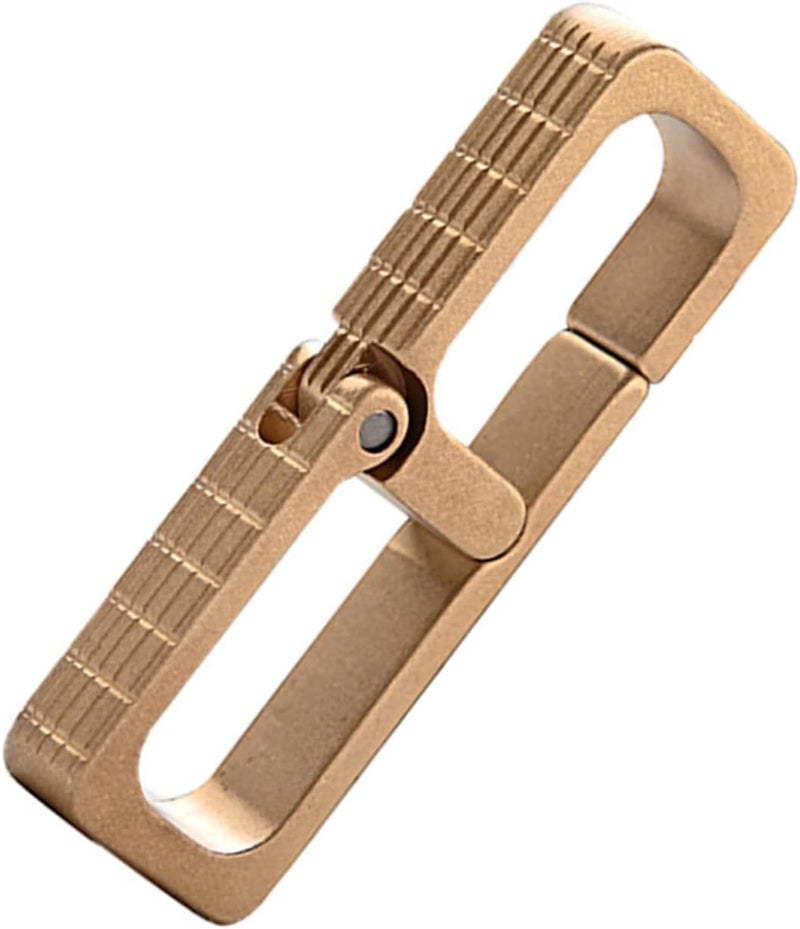 4pcs Key Holder for Belt Heavy Duty Portable Keychain Clip Brass Key Ring Organizer Suitable for Everyday Use and Outdoor Activities - Image 1