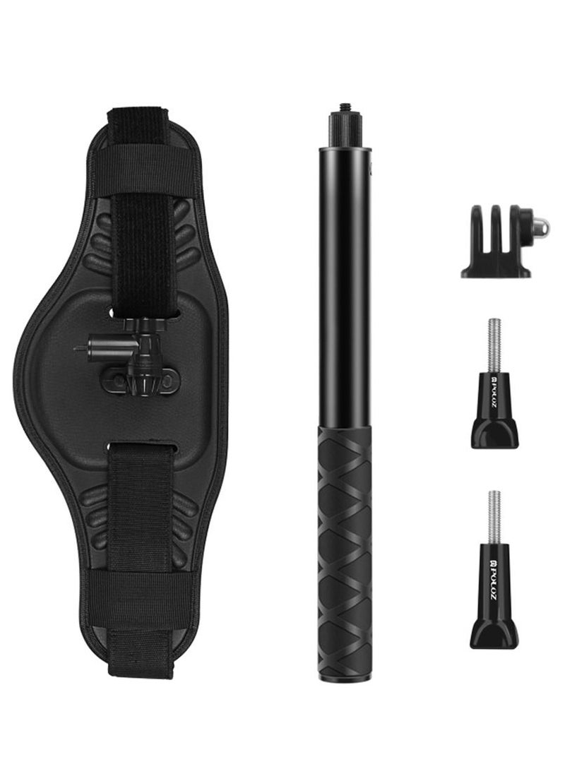 PULUZ Waist Belt Mount Strap + Adjustable Selfie Stick Replacement for GoPro Hero 11/10/9/8/OSMO Pocket/ Insta360 ONE/X/X2/X3 Action Cameras  - Image 2