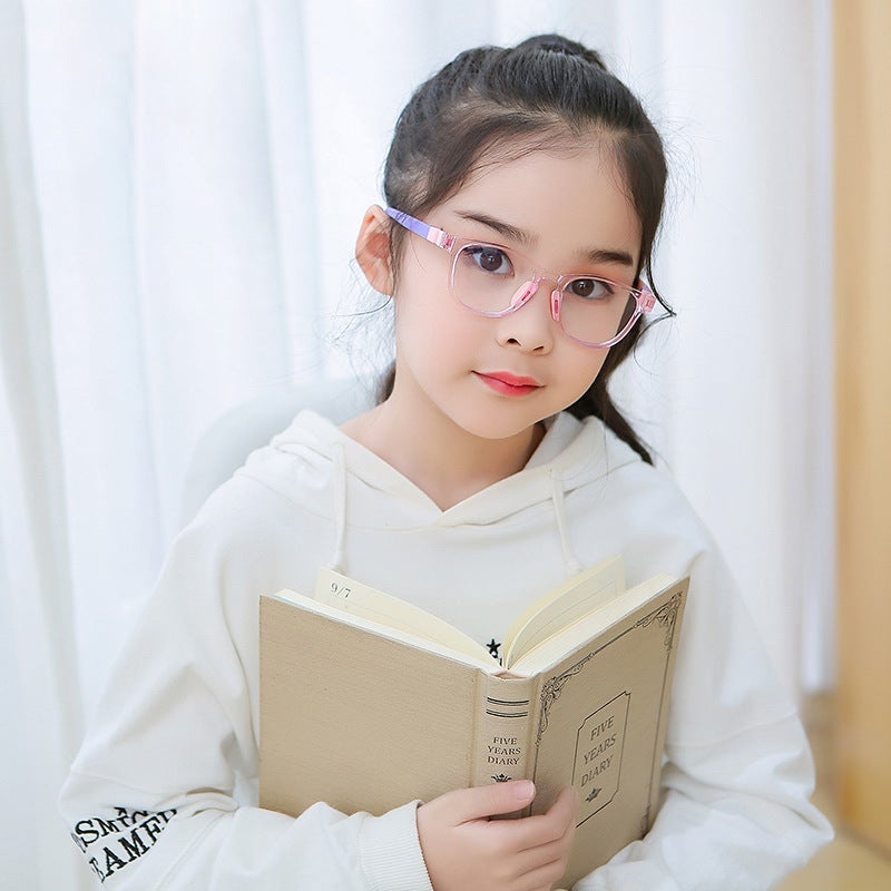 Children'S Silicone Tr90 Myopia Eyeglass Frame Anti-Blue Light Eye Protection Flat Lens Male And Female Students Amblyopia Hyperopia Eyeglass Frame - Image 2
