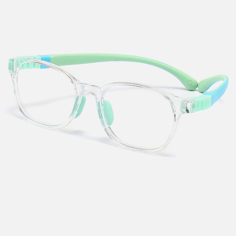 Children'S Silicone Tr90 Myopia Eyeglass Frame Anti-Blue Light Eye Protection Flat Lens Male And Female Students Amblyopia Hyperopia Eyeglass Frame - Image 1