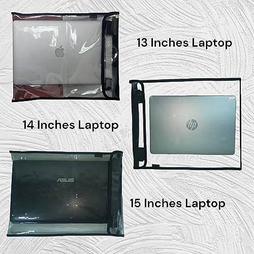 LYF5STAR 16 inch x 13inch Multipurpose Transparent Water Resistant Cover for 13", 14", 15" Laptop, Gaming Laptop Cover, Documents Cover, Books Cover - Protect, Organize, & Showcase (Pack of 1) - Image 4