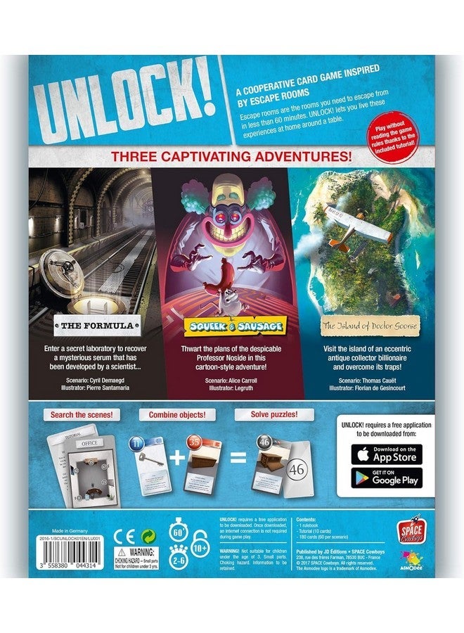 سبيس كاوبويز فتح! لعبة بطاقة مغامرات الهروب - مغامرة تعاونية مستوحاة من غرفة الهروب ، لعبة عائلية ممتعة للأطفال والكبار ، للأعمار من 10+ ، 1-6 لاعبين ، وقت لعب لمدة 1 ساعة ، من صنع - Image 2