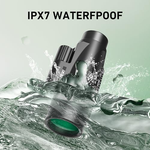 Gosky 15x52 HD Monocular, Monocular for Adults High Powered with Tripod, Monocular Compact with BAK4 Prism & FMC Lens, Bluetooth Camera Remote, Monoculars for Hunting, Bird Watching, Hiking,Traveling - Image 4