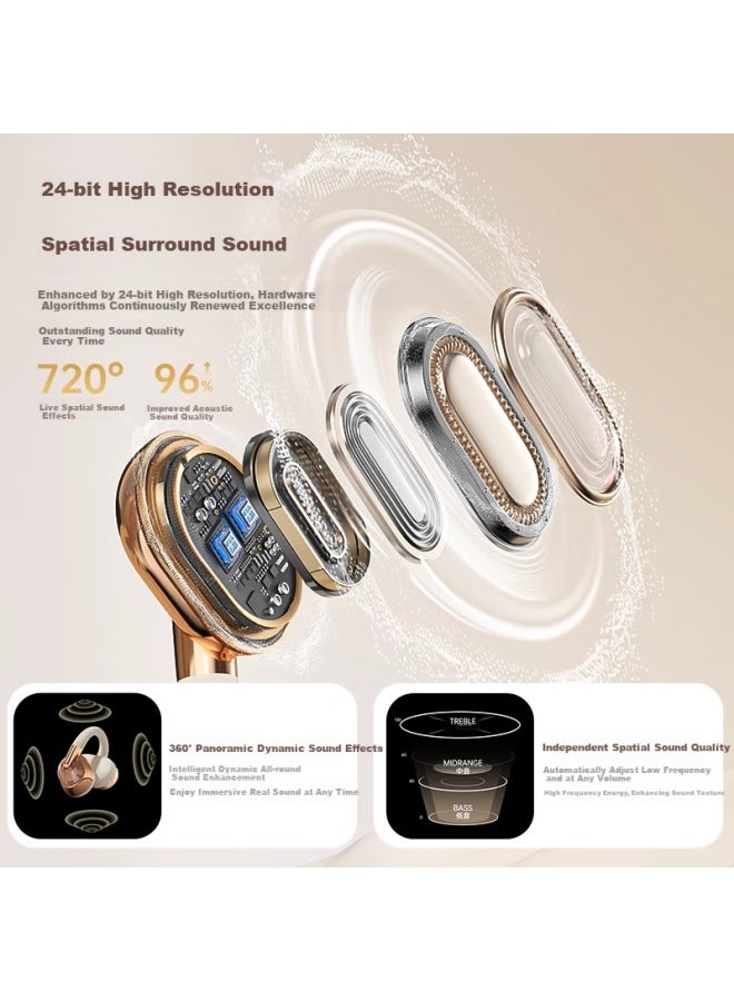Soaiy Bfb Sf8 Bluetooth Earphones True Wireless Open-fit Earhook Sports Running Headphones For Apple Huawei Xiaomi Vivo Black - Image 2