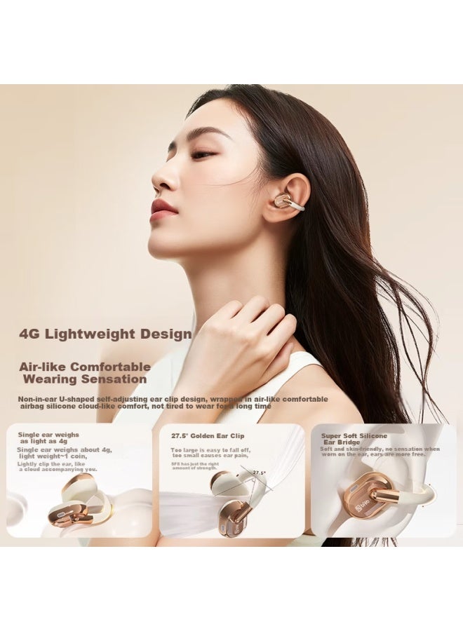 Soaiy Bfb Sf8 Bluetooth Earphones True Wireless Open-fit Earhook Sports Running Headphones For Apple Huawei Xiaomi Vivo Black - Image 3