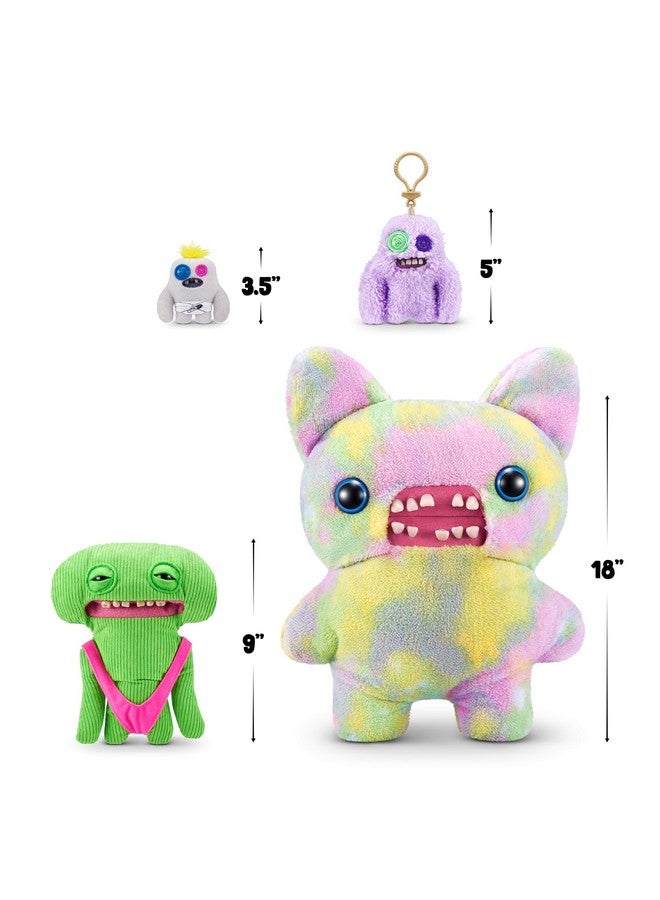 Fuggler فوجلر فايبز العطلة من زورو، وحش قبيح مضحك، لعبة محشوة، قابلة للجمع، (سمالي أو رايلي - أخضر) - Image 3