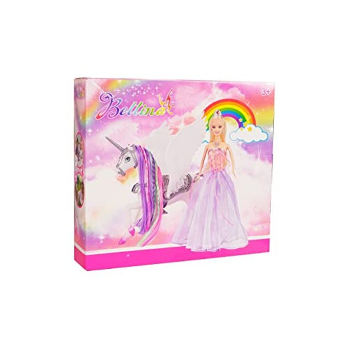 Bettina Color Change Unicorn and Fairy Tale Princess Doll, W/ Mane Brush, Girls' Unicorn Doll Toys Gifts, Presents for Girl Kids Aged 3+ - Image 5