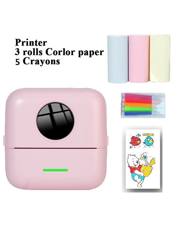 Label Printer, Portable Thermal Printer, Mini Photo Printer, Rechargeable Labeler, Small Bluetooth Inkless Printer