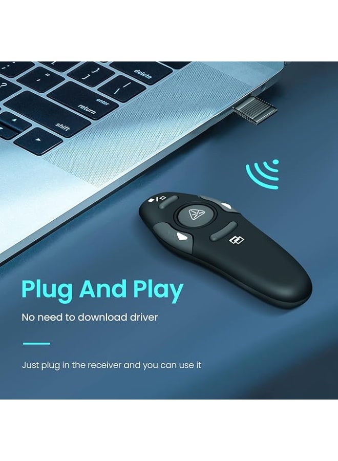 Gamma WP-01 Wireless Presenter | 2.4GHz | Red Laser Pointer | USB Plug-and-Play | 10 m Range - Image 4