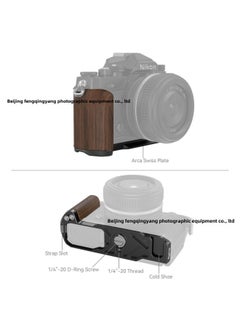 Generic Smokey ZFC Wooden Camera Grip Protective Case Compatible With Nikon Camera Rabbit Cage Expansion Accessories Lightweight Portable-Color:3480 SmallRig Nikon Z Fc L Handle  - Image 4