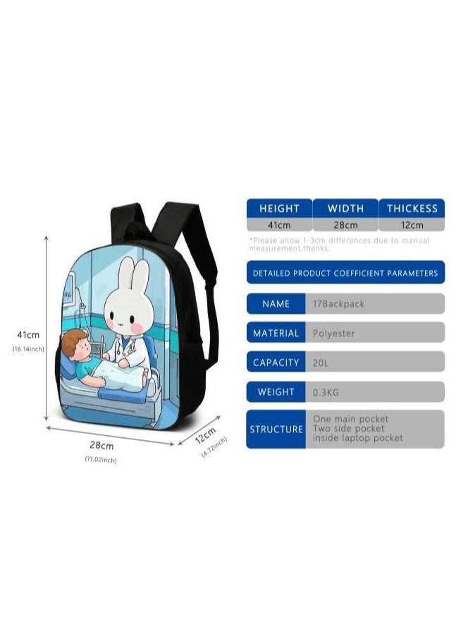 Cartoon style universal three-piece schoolbag - 821 - Image 3