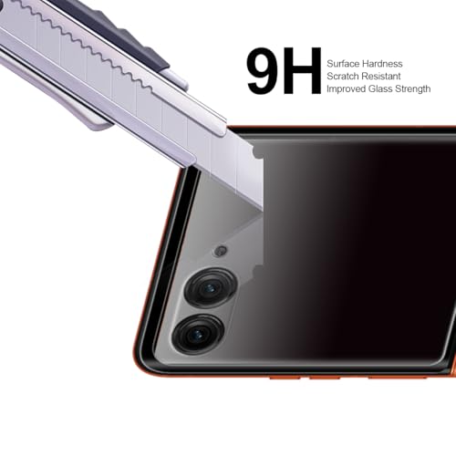 Supershieldz (2 Pack) Designed for Motorola Razr 2024/2025 (Front Screen Only) Tempered Glass Screen Protector, Anti Scratch, Bubble Free (Black) - Image 2