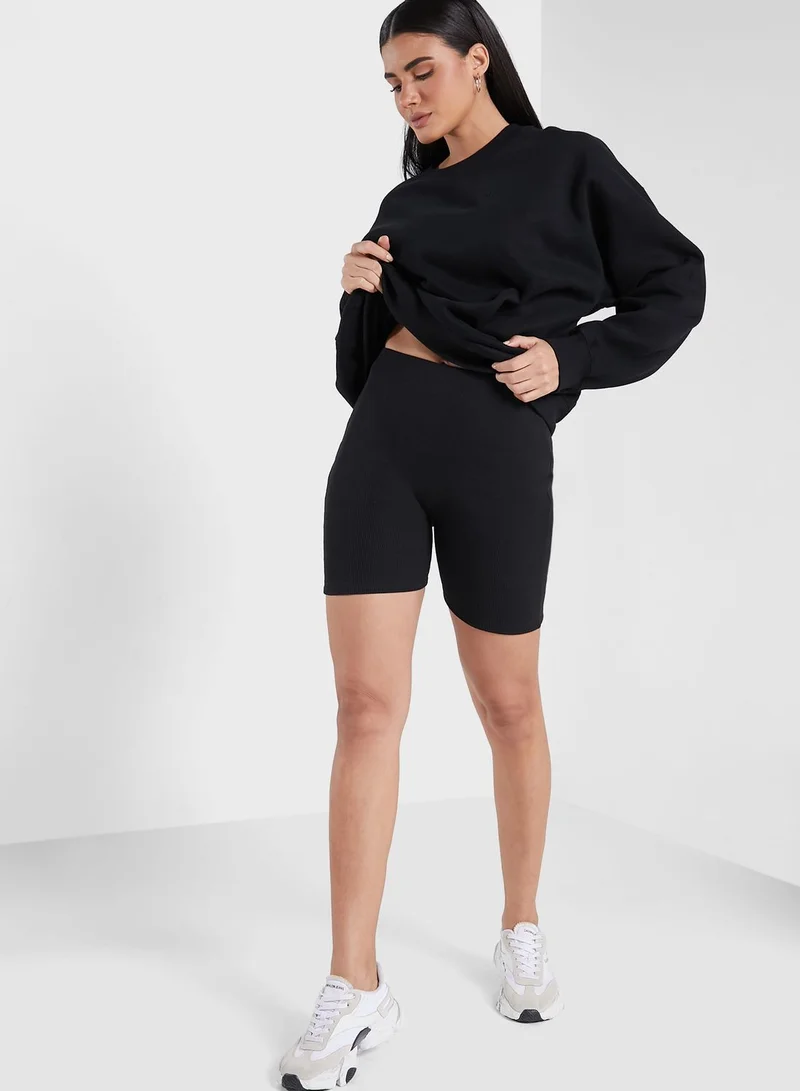 AREN The Leigh Ribbed Cycle Shorts