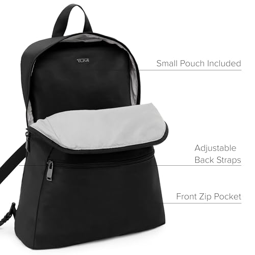 TUMI - Just In Case Foldable Backpack - Lightweight, Compact Travel Backpack - For One Bag Travel - 15.5" X 12.3" X 4.5" - Black with Gunmetal Hardware - Image 4
