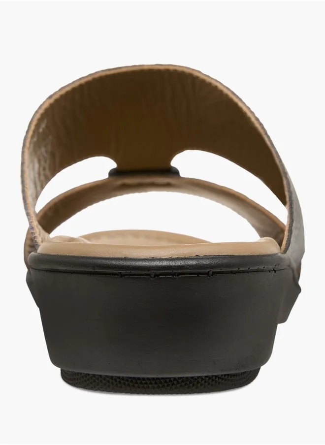 ال بي ال من شو اكسبرس Men Textured Slip-On Arabic Sandals Ramadan Collection