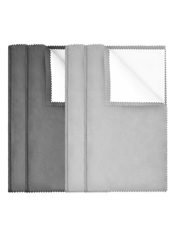 SEVENWELL 2pcs Jewelry Polishing Cleaning Cloth Large 10 x 12in for Sterling Silver Jewelry Gold, Diamond, Platinum, Coins (Yellow) - Image 1