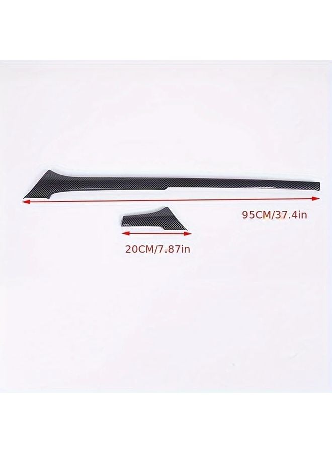 Carbon Fiber Dashboard Panel Decorative Sticker For Toyota Hilux 2016 2024 RHD - Image 2