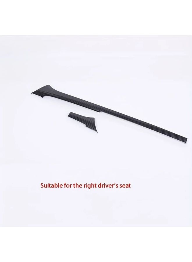 Carbon Fiber Dashboard Panel Decorative Sticker For Toyota Hilux 2016 2024 RHD - Image 3